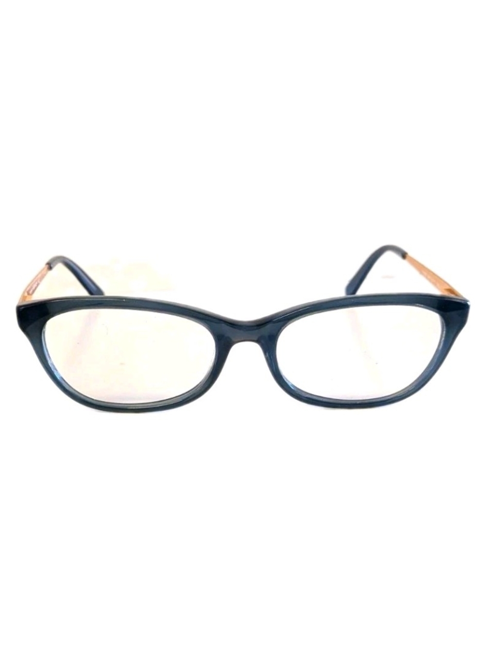 Tory Burch Women's Dark Blue Cat-Eye Reading Glasses